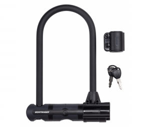 Candado en u definitivo con llave bontrager 14 x 230 x 118 mm soporte para bicicleta negro